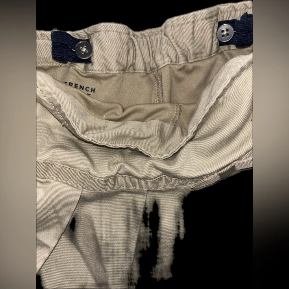 Adorable pleated stretchy cotton girls 5y school khaki skirt like new - Picture 6 of 8